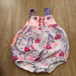 Platinum Brand Ruffled Baby Romper in Lavender & Pink